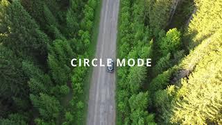 DJI Mini 2 quickshot modes with moving car