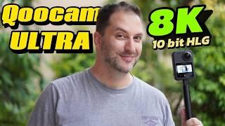 QOOCAM 3 ULTRA 360 camera with 8K 10bit color and 4k 120FPS