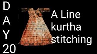 A line kurti stitching video in tamil