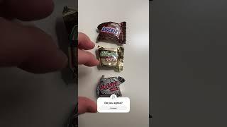 Snickers vs Milky Way vs 3 Musketeers Challenge!  #food #foodie #candy