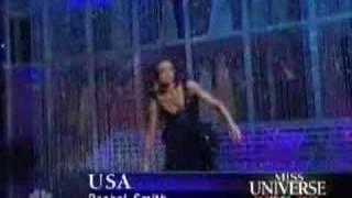 Miss USA Rachel Smith Falls in Mexico City