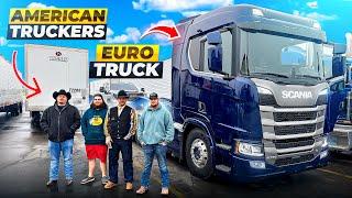 American Truckers React to our Scania at the World's Largest Truckstop!