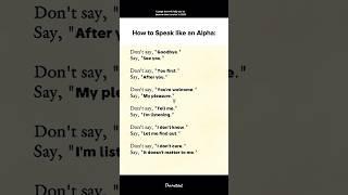 Just speak like alpha #quotes #mindset #motivation
