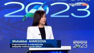 OAV | MHTI loyiha rahbari Muhabbat Ahmedova “Toshkent” telekanalida