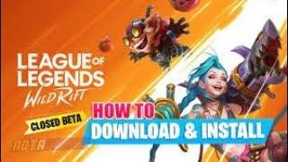 WATCH NOW TO DOWNLOAD LEAGUE OF LEGENDS APK FREE ON ANDROID I HOW TO DOWNLOAD LOL ON ANDROID#lol