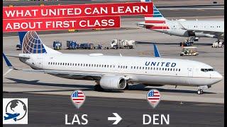 United Airlines First Class from Las Vegas to Denver | Boeing 737-900 ER Flight report LAS-DEN