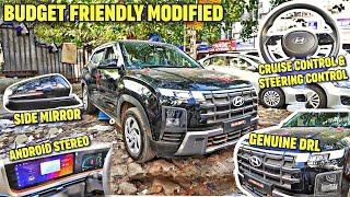 CRETA 2024 MODIFICATION  BUDGET FRIENDLY MODIFICATION  GENUINE DRL INSTALLED KAROL BAGH 