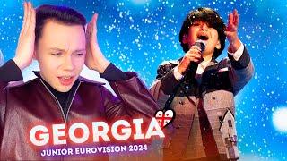 GEORGIA - Andria Putkaradze - REACTION (Грузия) - Junior Eurovision 2024 - Реакция (Live)