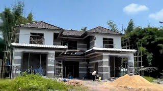 Chinese workers built a new million dollar house very well