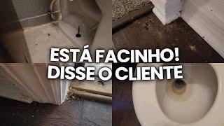 ESSE CLIENTE NOS ENGANOU, DISSE QUE A CASA ESTAVA LIMPA MAS QUANDO CHEGAMOS LÁ SÓ POR DEUS!