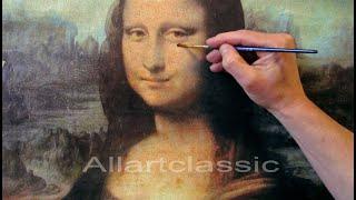 Hand Painted Reproduction-Leonardo da Vinci Mona Lisa (With Audio)