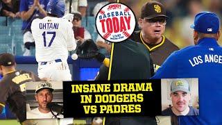 Shohei Ohtani, Fernando Tatis thrown at in WILD Dodgers/Padres series | Baseball Today