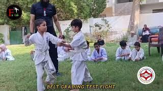 Abdullah Vs Ismaeel kyokushin karate belt Grading Test Fight @fitlife-lb7wl