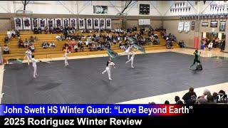 2025 John Swett HS Winter Guard at Rodriguez Winter Review: "Love Beyond Earth"