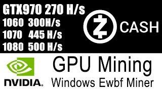 EWBF Nvidia ZCASH Miner - Setup & Tested on GTX970