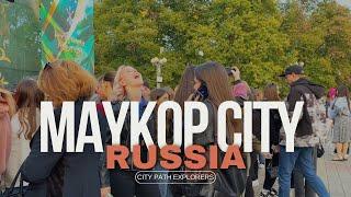 Walking in Russia, Maykop - BEAUTIFUL Russian Girls Enjoy Day of ADYGEYA Republic (4k 60 Fps)