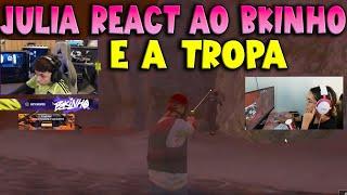 JULIA REACT AO BKINHO E A TROPA #bkinho #tropadaturquia #meninasgtarpclips