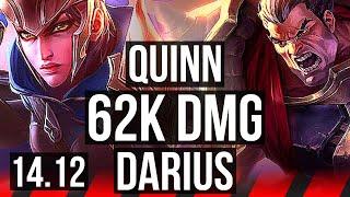 QUINN vs DARIUS (TOP) | 10 solo kills, 62k DMG | VN Diamond | 14.12