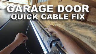 Garage Door Cable Came Off!!! ― A Quick and Easy Fix…