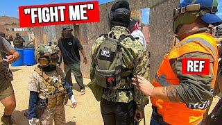 Airsoft Player Wants to Fight! *INSANE COMPILATION*