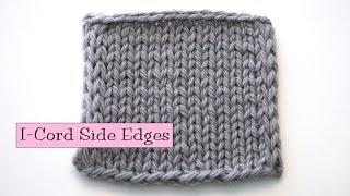 Knitting Help - i-Cord Side Edging