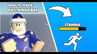 How to make an Stamina System in Roblox Studio