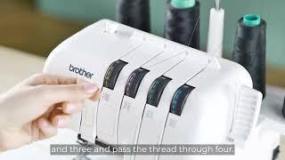 How to thread an Overlocker 2504D | Brother Australia