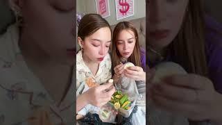 SABBY AND SOPHIA EATING UNHEALTHY SNACKS