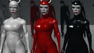 Red Devil, Black Devil, White Fallen Angel Haydee 2021 New animation MOD Tutorial gameplay