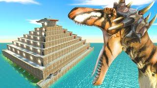 Running Dinosaurs - Survive The Jaws Of The Megalosaurus | Animal Revolt Battle Simulator