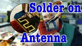 Solder on antenna for ESP8266