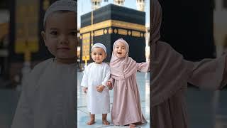 First Kalma at Khana Kaaba  | Innocent Voices  | #islamicshorts  #kaba  #kalma
