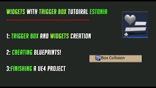 UE4 - Widgets With Trigger Box! Tutoiral!