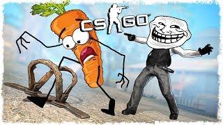 МОРКОВКА МАНЬЯК vs ТРОЛЛЬ В CS:GO!!!