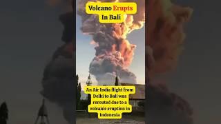Moment When An Air India Flight Was Turned Back Because Of Volcano In Bali #airindia #bali #india