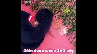 Perfect deep wave 360 wig