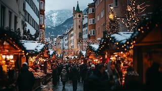 Alps - Christmas is coming, a walk through beautiful Innsbruck. Christmas markets and architecture