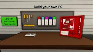 Делаю и продаю компьютеры в игре Custom PC Tycoon в роблокс.