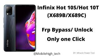 infinix hot 10s (x689) frp Bypass Latest |Free Tool |Miracle Power Tool infinix hot 10s frp unlock