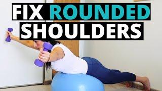 5 BEST Exercises For Shoulder Pain Relief (Fix Rounded Shoulders)
