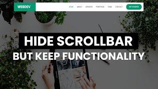 How to Hide Scrollbar But Keep Functionality | CSS Tips & Tricks