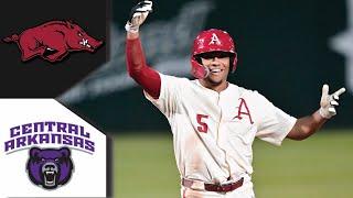 Central Arkansas vs #5 Arkansas Baseball Highlights | College Baseball Highlights 2023