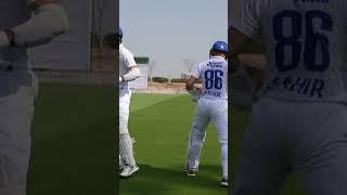 Here come Bahir Shah and Afsar Khan to get things going on day 2!  Go well, lads! 