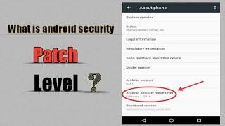 Android Security Patch Level || Android Monthly Update| Android Security