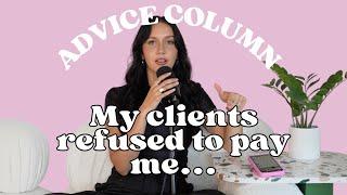 I never got paid for a session...what do I do?? | Photographer Advice Column