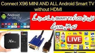 How to Connect X96 MINI AND ALL Android Smart TV without HDMI [ 2020 ]