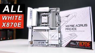 Is The BEST All WHITE Motherboard? (X870E AORUS PRO ICE)