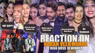 Celebrities/ Contestant Unexpected Reaction on Karan Veer Mehra after Winning Bigg Boss 18 Trophy