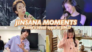 BTS JIN x TWICE SANA Moments PT.2