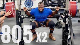 805 Lbs x 2 (365 Kg) Raw Squat